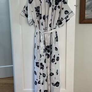 Vintage Tori Richard Honolulu Kimono Robe Floral Belted I Magnin Long Wrap